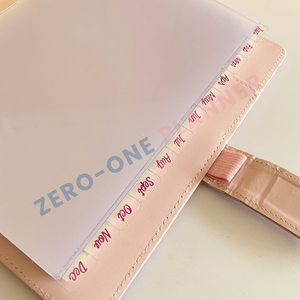 A5 A6 Personal Size PP Monthly Divider with Side Tab 12 Monthly Planner Dashboard Text Print Tab Index Pages clear PVC Divider - Product Image 4