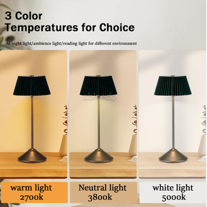 触摸控制3种光色模式可调光台灯发光二极管充电台灯 - Product Image 3