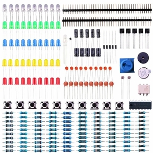 200 pezzi componenti elettronici di base kit di avviamento resistore cicalino condensatore LED con scatola di immagazzinaggio in plastica Geekcreit per Arduinos - Product Image 3
