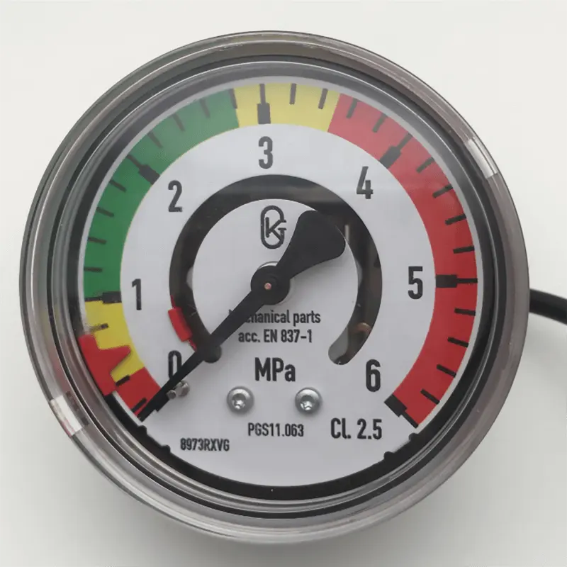 SKA-S103 63mm Bourdon tube pressure gauge with switch contact PGS11