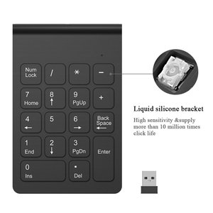 18-Keys Digital RGB USB Desktop Optical Mini <strong>Notebook</strong> <strong>Keyboard</strong> Black 2.4GHz Wireless Numeric Keypad USB 2.0 RGB - Product Image 4
