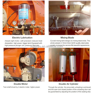 <strong>JS750</strong> Liter Small Capacity Concrete <strong>Mixer</strong> with Lift Electrical Double Horizontal Shaft Forced Concrete <strong>Mixer</strong> - Product Image 6