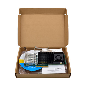Intel X520 Quad-Port 10GbE SFP + การ์ดเครือข่ายสำหรับเซิร์ฟเวอร์ PCIe 10Gbps อัตราการส่งข้อมูลอะแดปเตอร์แบบมีสายสำหรับการเชื่อมต่ออินเทอร์เน็ต - Product Image 6
