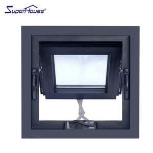 USA AAMA NFRC Rated Crank Awning <strong>Window</strong> Thermal Break Heat Insulation Acoustic Proof <strong>windows</strong> with Frosted Glass for Bathroom - Product Image 5