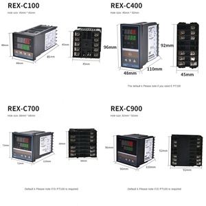 Rex C100 220V nhựa OEM kỹ thuật số PID nhiệt điều khiển nhiệt độ SSR/relay đầu ra k loại cặp nhiệt điện cảm biến trong nhà - Product Image 3