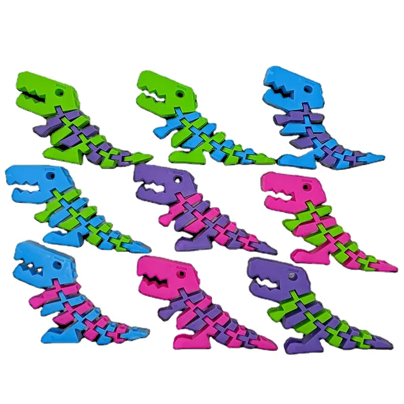 ألعاب الإصبع للأطفال لتخفيف الضغط ألعاب على شكل عظام حسية مضيئة على شكل ديناصور سلسلة على شكل أخطبوط جيكو سحلية مفاصل لعبة على شكل إصبع