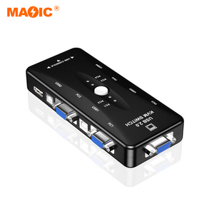 4 Port Usb 2.0 Vga Splitter Kvm Switch Usb 2.0 KVM Switch Vga Switch Box for Laptop Printer Mouse <strong>Keyboard</strong> - Product Image 3