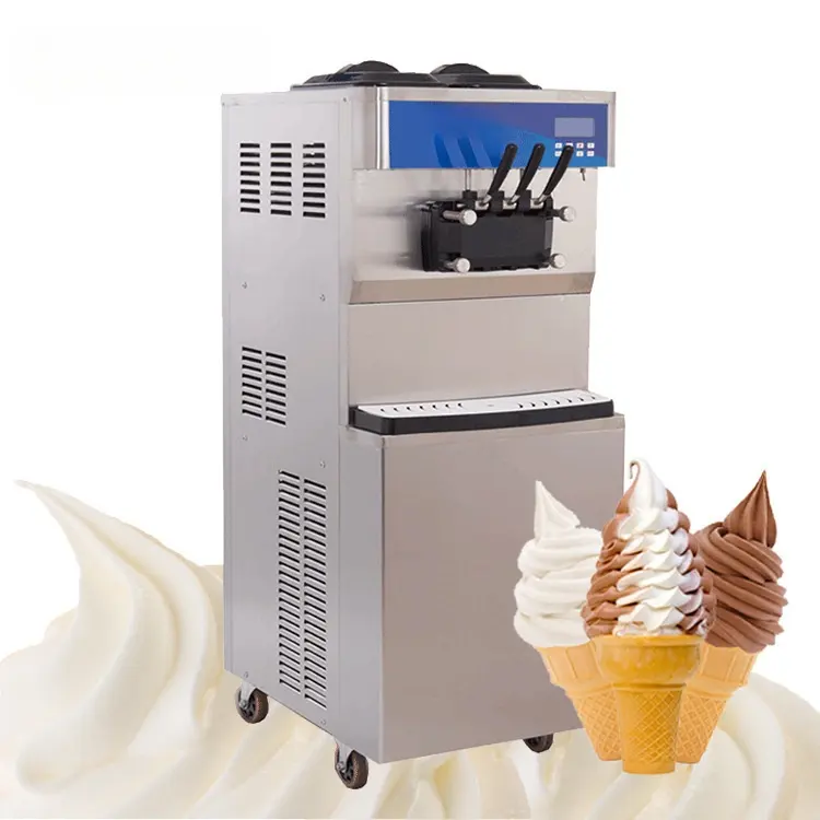 Machine à crème glacée couramment utilisée dans les magasins de desserts et les cafés machine à cornet de crème glacée Gagner du temps et de l'énergie Haute puissance