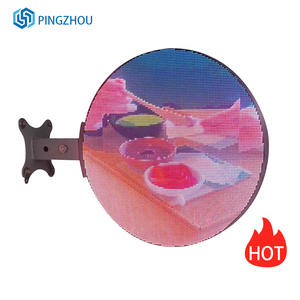 Reklam ekranları için Mini dairesel <span class=keywords><strong>LED</strong></span> işaretleri ile açık WIFI kontrollü çift taraflı 600mm X 600mm <span class=keywords><strong>LED</strong></span> ekran - Product Image 2