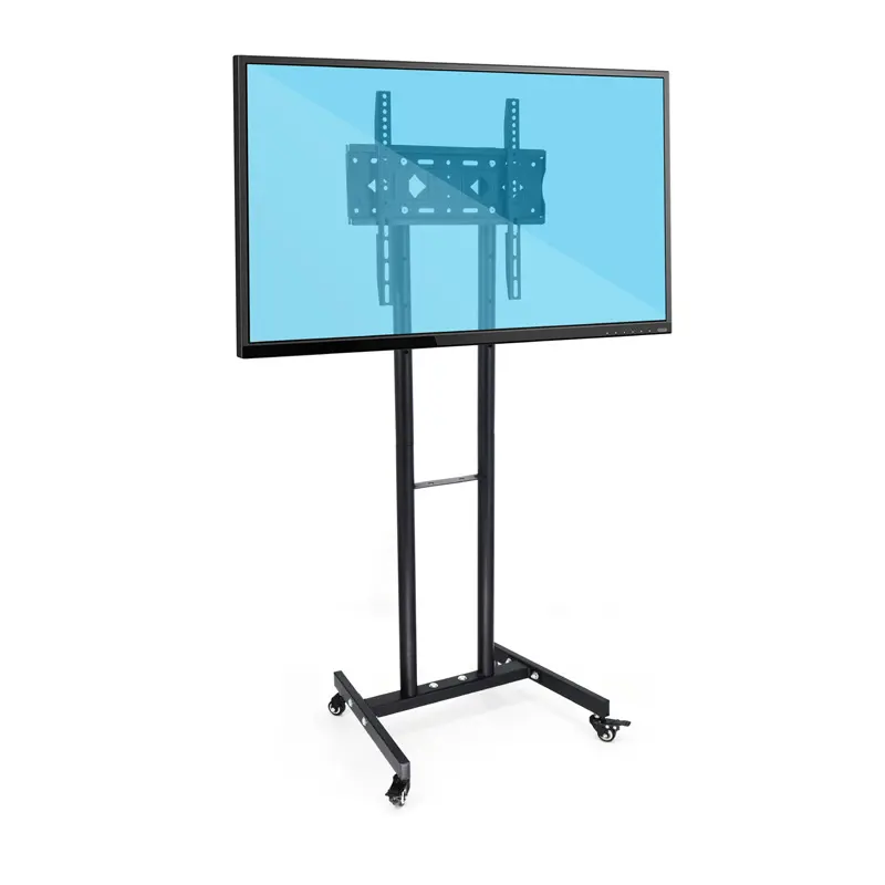 Mini Potable Wheel Trolley Carts Bracket For TV Television Floor Standing LED LCD Screen Display live streaming