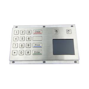 Piccolo In Acciaio Inox Tastierino numerico con Touchpad Mouse