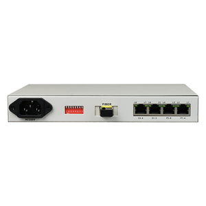 4 voz analógica FXS/FXO a convertidor de fibra óptica con puerto serie RS232 multiplexor - Product Image 2