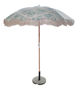 Customized Logo Sunshade Outdoor Patio <strong>Umbrella</strong> Event Commercial <strong>Umbrella</strong> with Tassel