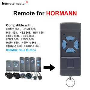 Duplicator <strong>HORMANN</strong> HSE2 HSE4 868MHz Gate Door Remote Control HSM2 HSM4 HS2 HS4 <strong>868</strong> Blue Button Transmitter Garage Opener - Product Image 5