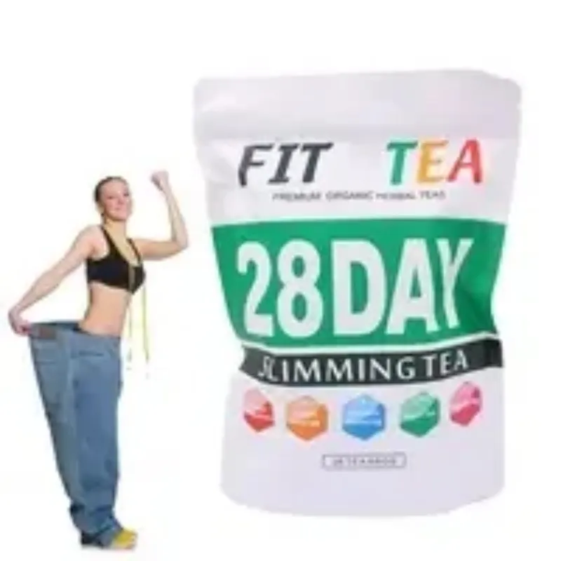 Té de desintoxicación para pérdida de peso de etiqueta privada al por mayor de China 28 días ajuste té adelgazante dieta té pérdida de peso