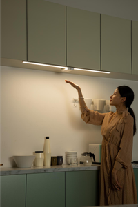 Geagood-luz de armario recargable de doble función, lámpara de vitrina para vino, barrido manual, 5V de CC