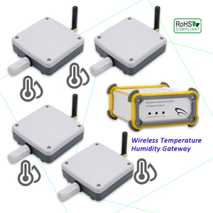 Sensor de movimiento al aire libre Alarma Instrumentos de medición electrónicos 4 Juegos Puerta de enlace de humedad de temperatura inalámbrica - Product Image 1