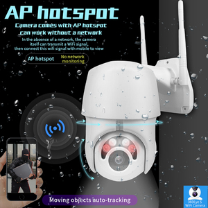 2mp 1080p ip 摄像机屏幕运动跟踪无线 ptz 速度圆顶网络摄像机 - Product Image 3