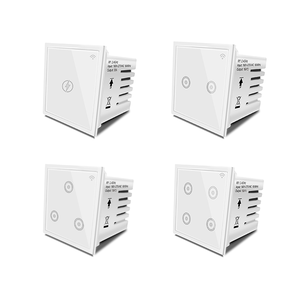 Interruptor táctil inteligente WiFi para interiores Tuya Smart Life Compatible con Alexa Google Home 2 Gang Control de interruptor inteligente de pared - Product Image 4