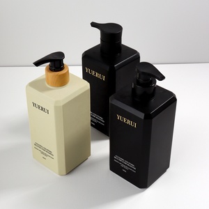 Yrplastic ขวดแชมพูสระผมเคลือบเงาทรงสี่เหลี่ยมขนาด500มล. มาใหม่ขวดสบู่เหลวสุดหรู - Product Image 5
