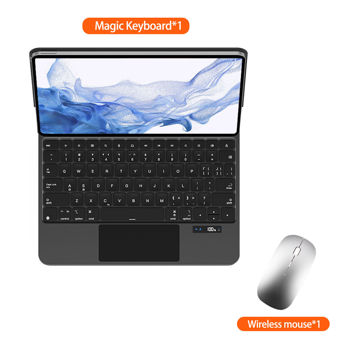 Pour Samsung Galaxy Tab S8+ 12,4" Noir