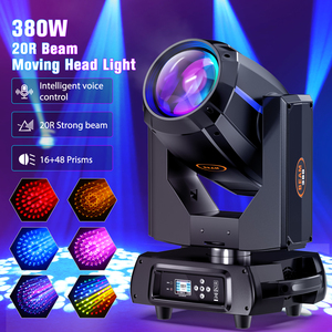 380W <span class=keywords><strong>16</strong></span> + 48 prizmalar 14 Gobo renkli sisleme ışın hareketli kafa ışık disko gece kulübü DJ sahne aydınlatma ekipmanları için