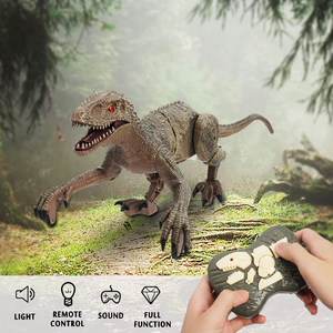 ZG B/O uzaktan kumandalı Robot RC dinozor oyuncaklar simüle yürüyüş salıncak radyo kontrol oyuncak uzaktan kumanda dinozor sesleri ile - Product Image 3