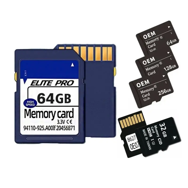 13年工場卸売4GB 32GB SDカードメモリ64G 128G 256G 512Gbメモリカードsdxc用