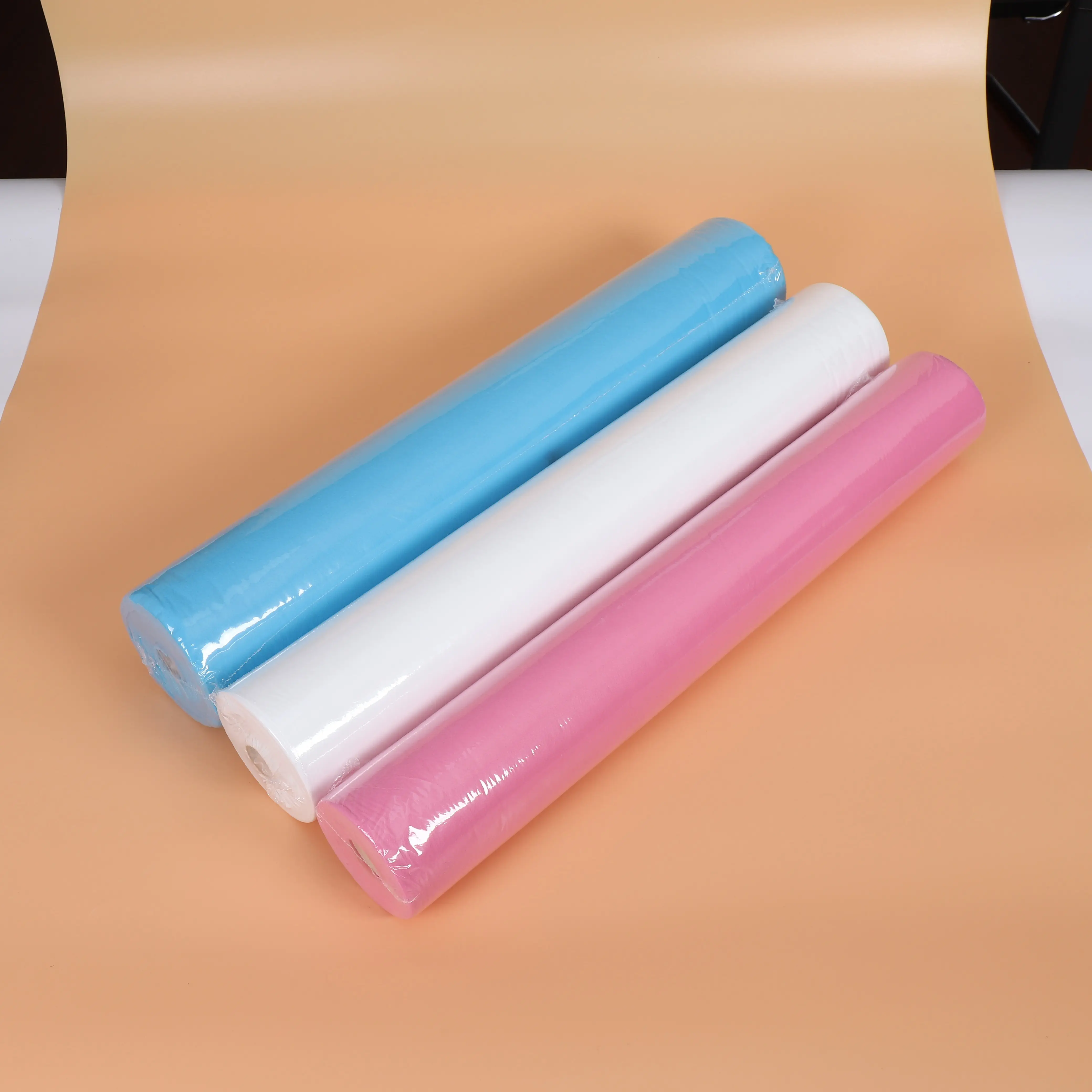 Factory Price New disposable examination cover bed sheet roll paper waterproof nonwoven PP PP+PE couch roll for hospital