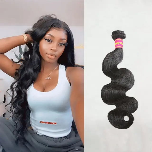 Ali Queen — Extension de cheveux 100% naturels Remy, Body Wave, couleur naturelle, 8-30 pouces, tissage en lot