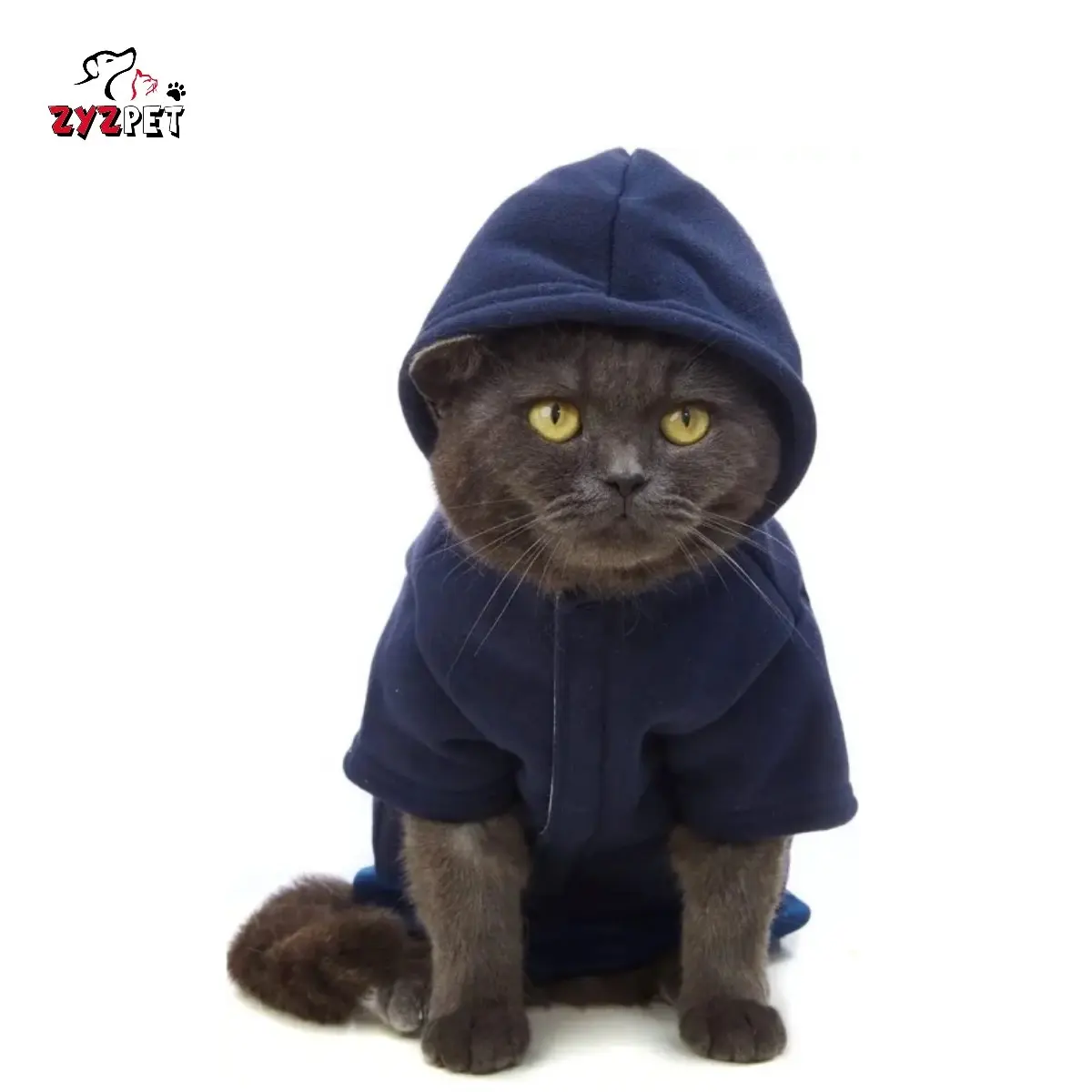 ZYZ PET Cat Costume Kitten Clothes Cat Sweater For Cats Only Clothes Outfit Cotton Hoodies