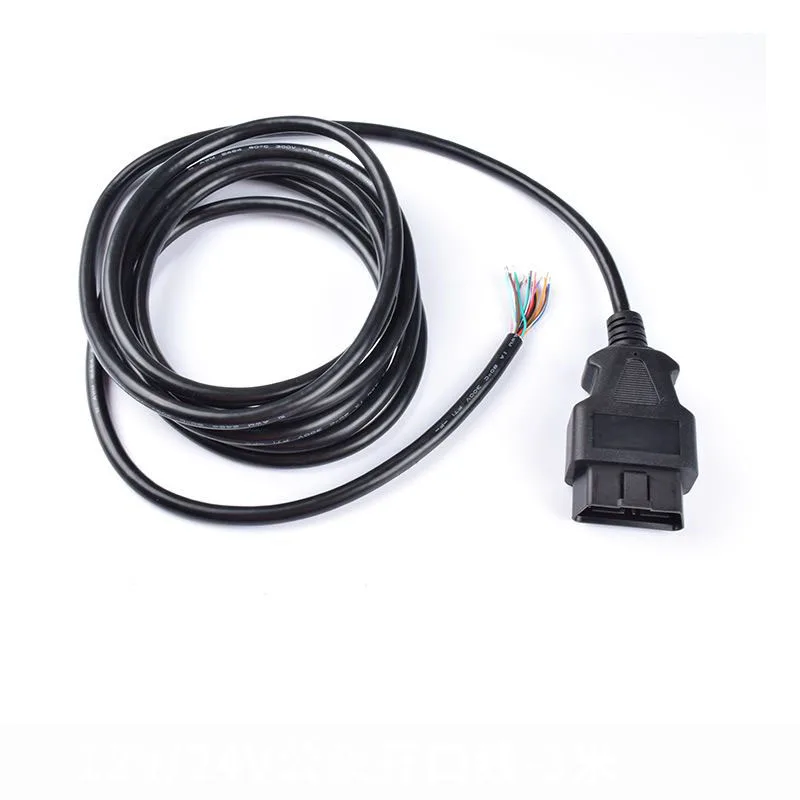 30cm 16pin male connector open OBD2 cable