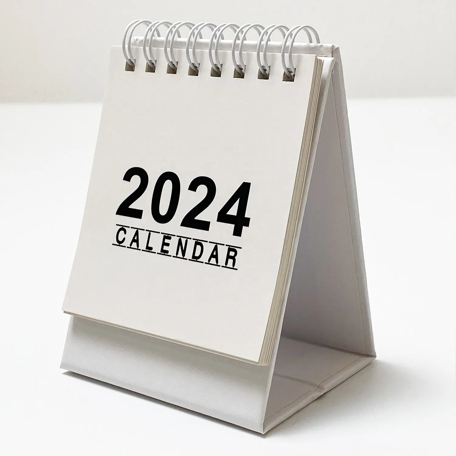 Nuevo modelo 2024 Mini calendario inglés creativo simplicidad calendario Oficina escritorio ornamento portátil mensual Calendario de escritorio