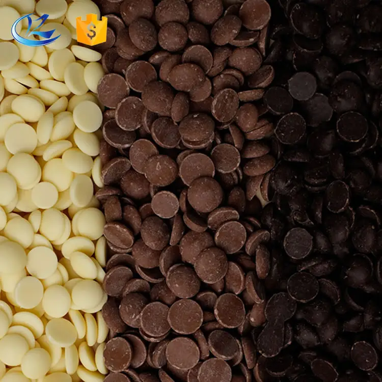 Vente de gros pépites de chocolat noir et blanc pour la pâtisserie et les biscuits