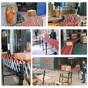 Carico pieghevole per autocarro scarico motorizzato prezzo stretto gravità Pallet sollevatore telescopico produttori di rulli trasportatori - Product Image 6