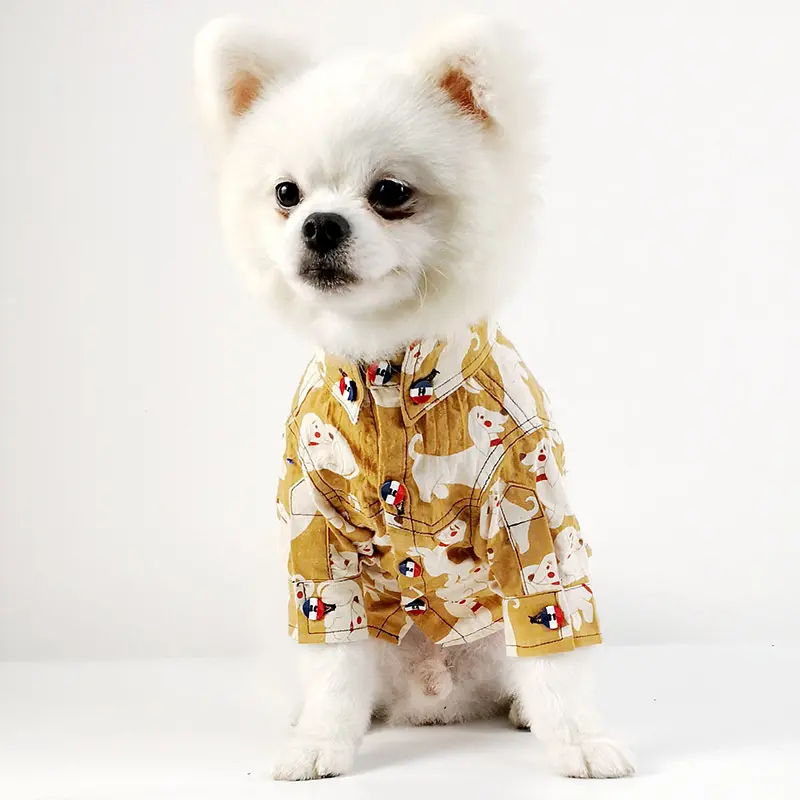 Günstige Großhandel Baumwolle Frühling Haustier Kleidung Welpen Kostüm Haustiere Kleidung Hunde kleidung