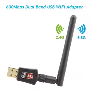 Realtek 600Mbps双频USB wi-fi加密狗适配器天线内部兼容Windows 7/8/10/11/Linux/MAc笔记本电脑库存项目 - Product Image 3