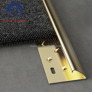 Hiện đại đánh bóng nhôm nội thất sàn nhà phụ kiện nóng bán kim loại thảm cạnh dải chuyển tiếp phòng tắm căn hộ - Product Image 4