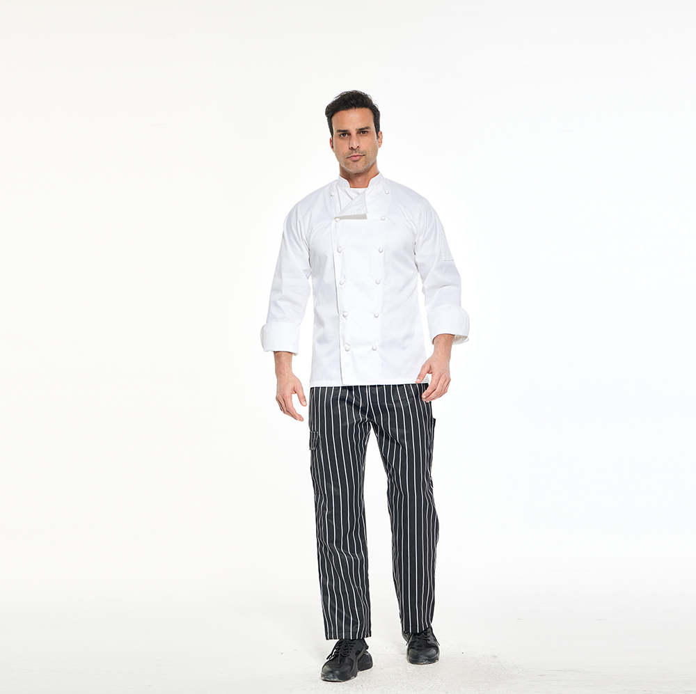 White Tops+Stripe Pants