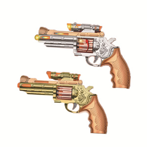 B/O Kids Play Revolving <strong>Gun</strong> <strong>Toy</strong> Shooter Simulated Revolver Sound Flashing Light Vibration Effect Electric <strong>Gun</strong> <strong>Toy</strong> - Product Image 2