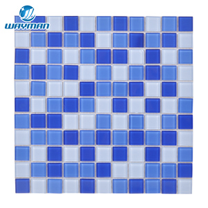 Thủ công khảm thủy tinh cho hồ bơi tường & sàn không thấm nước sang trọng hồ bơi Gạch <span class=keywords><strong>Mosaic</strong></span> - Product Image 1