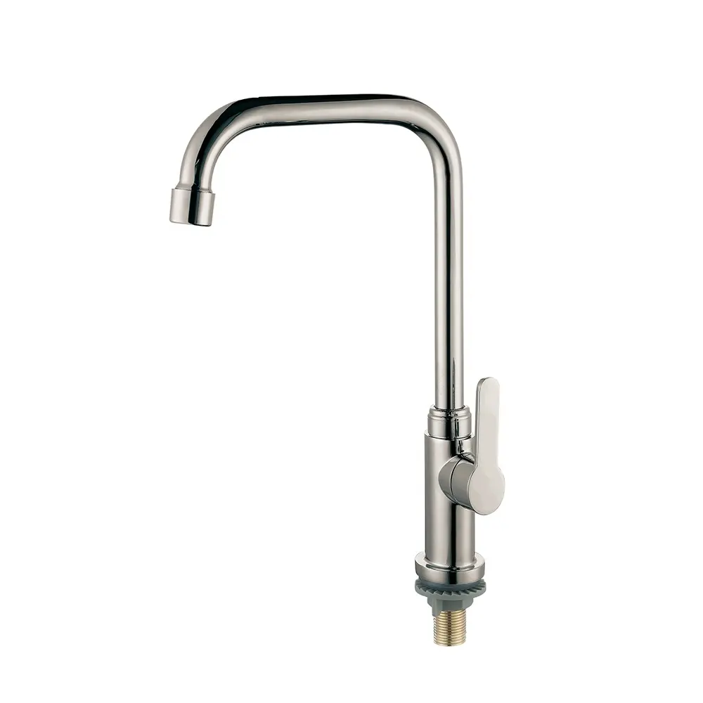 TB-6023-grifo de agua de zinc para fregadero de cocina, venta al por mayor, individual y frío