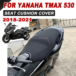 Motosiklet klozet kapağı minder örtüsü 3d örgü kumaş koltuk minderleri nefes Moto klozet kapağı 3d YAMAHA TMAX TMAX530 530 560 için - Product Image 2