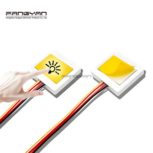 热卖DC12V-24V 5A 60w单键三色发光二极管调光迷你触摸传感器开关，用于智能浴镜照明 - Product Image 3