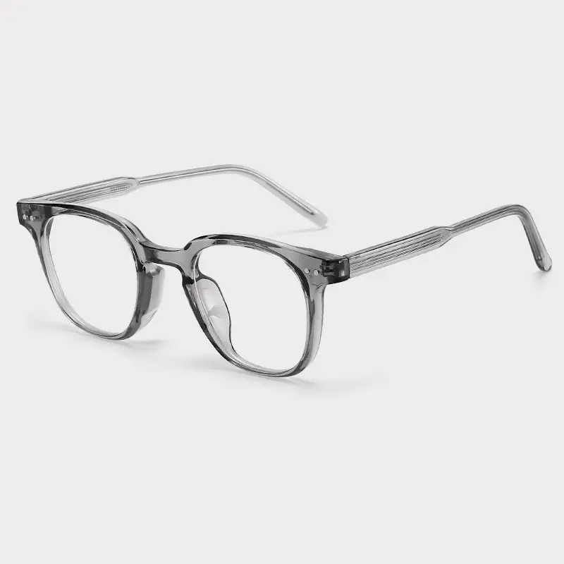 Retro rivetto quadrato occhi ottici occhiali da donna uomo occhiali da vista CP Pin Temple montature TR 90 2024
