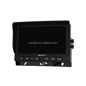 7インチ大型逆バックアップカメラシステム車トラックバスナイトビジョンLCDディスプレイ付き