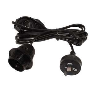 Tisch Kupferkabel Set Lampen fassung Elektrokabel Australischer Standard E17 Lampen fassung - Product Image 2