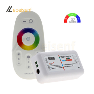 RGB <strong>Controller</strong> DC 12V 24V 18A 3-Channel <strong>LED</strong> <strong>PWM</strong> Signal <strong>Dimmer</strong> + <strong>RF</strong> 2.4G Full <strong>Touch</strong> Remote for ColDimmable <strong>LED</strong> for 5050 <strong>Led</strong> Strip - Product Image 1