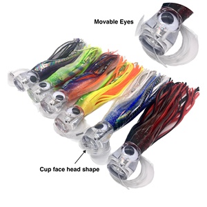 Thuyền câu cá lure rigged với Hooks trong túi cá bạch tuộc váy trolling câu cá thiết bị bán sỉ - Product Image 1