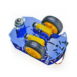 Bullseye колесо умный робот автомобиль шасси комплект 2WD акриловое шасси для 2WD обхода отслеживание мотора DIY умный робот автомобиль - Product Image 1